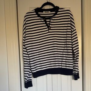 Ciao Lucia - Navy Stripe Pullover